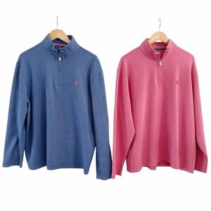 IZOD Quarter Zip Pullovers Bundle Men’s Size Large